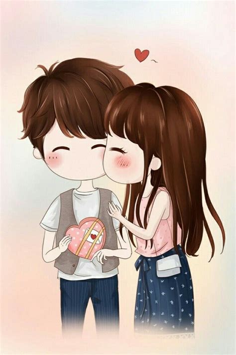 Love Cute Cartoon Couple 658x989 Wallpaper