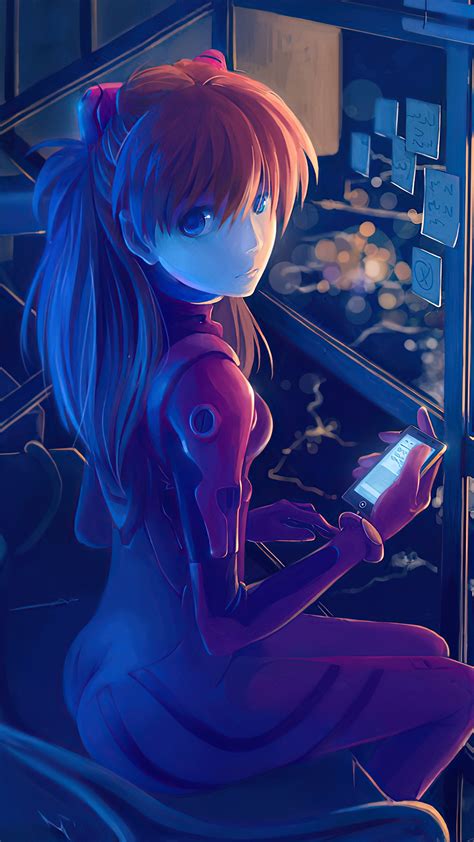 1080x1920 Neon Genesis Evangelion Looking 4k Iphone 76s6 Plus Pixel Xl One Plus 33t5 Hd