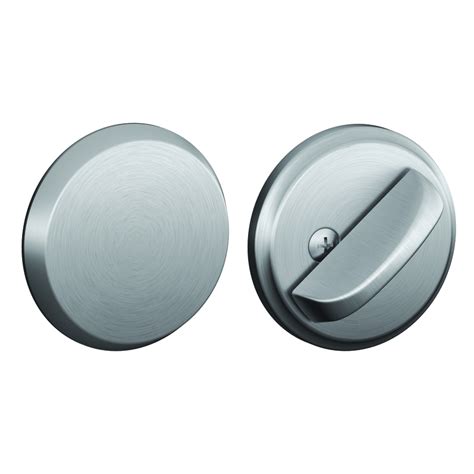 Shop Schlage Keyless Satin Chrome Deadbolt At