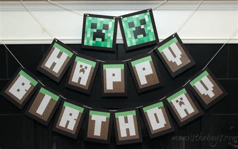 Here are 9 minecraft inspired invitation designs to choose from. Minecraft Birthday Party Ideas - Mom vs the Boys