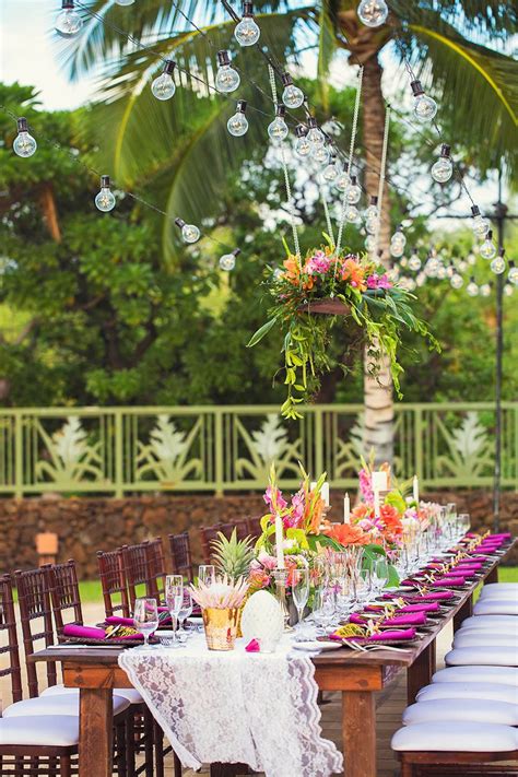 It all started with a hawaiian themed land mark birthday. Hawaii Wedding Florist, Tropical Wedding Ideas, Tropical ...