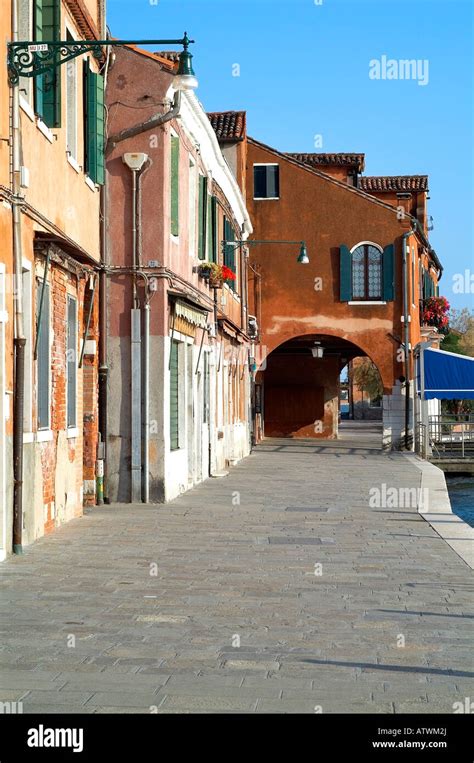 Street In Murano Stock Photo Alamy