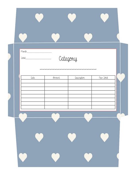 Printable Cash Envelope System