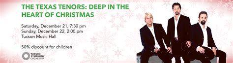 All venues convention center arena music hall leo rich theater. The Texas Tenors: Deep in the Heart of Christmas