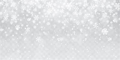 Snowfall And Falling Snowflakes Stock Vector Illustration Of Overlay