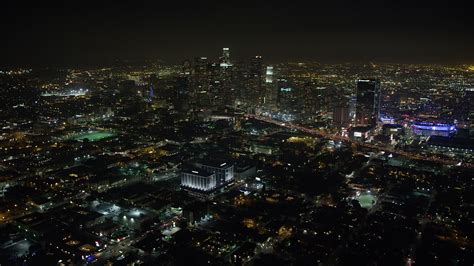5k Stock Footage Aerial Video Of Downtown Los Angeles Towering