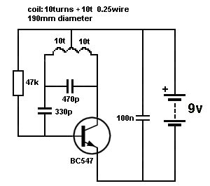 But that is not point of this build, in fact the main point of the build is to familiarize with the basics of simple the circuit is build based on the instructions provided by a youtuber named ludic science. Circuit diagram for metal detector using Transistor ...