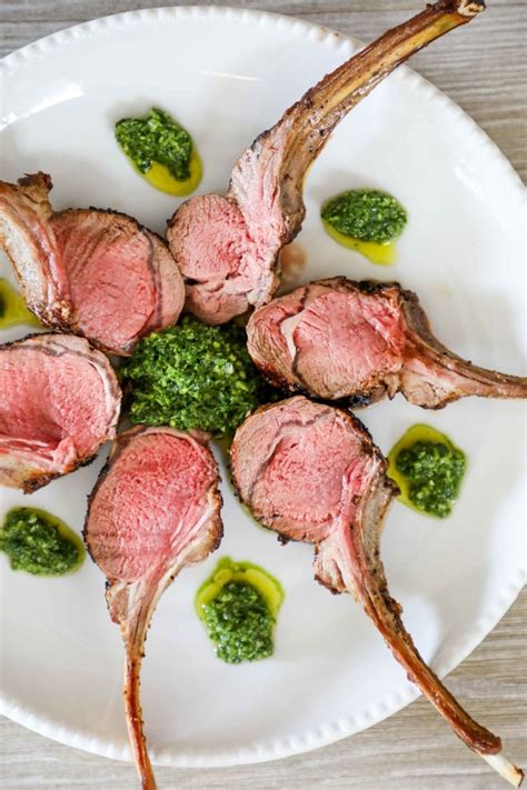 Minute Meals Oven Roasted Rib Lamb Chops With Mint Chimichurri