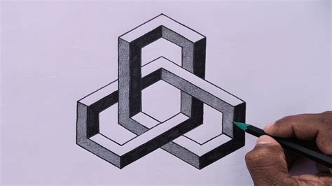How To Draw Impossible Cube Icon Step By Step How Do You Draw The