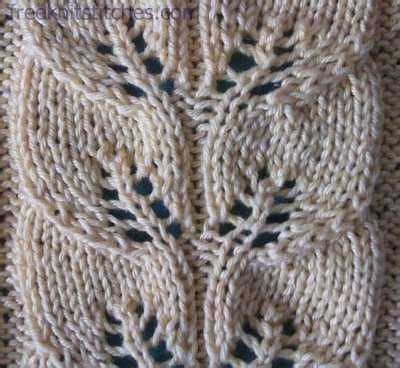 See more ideas about knitting, leaf knitting pattern, knitting patterns. Knitting Stitch Patterns -- Leaf Stitches -- Drawn-work ...