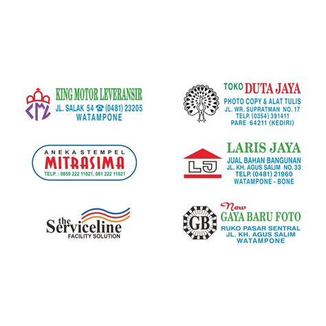 Penting Stempel Toko Bangunan