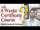 NIS Six Weeks Certificate Course - YouTube