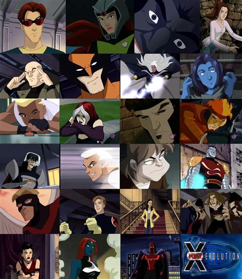 X Men Evolution Characters By The Rogue On