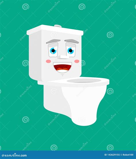 Happy Toilet Cartoon Royalty Free Illustration