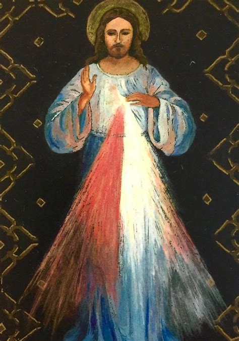 Divine Mercy Jesus Image Devotion Sacred Heart Catholic