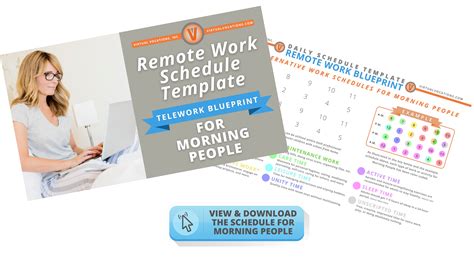 Remote Work Schedule Template