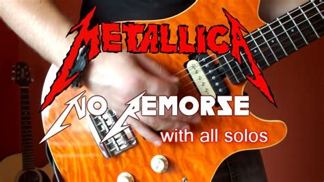 Metallica No Remorse Full Guitar Cover With All Soloshq Youtube
