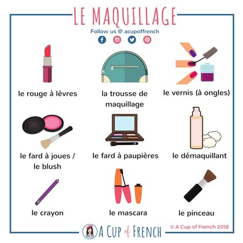 makeup 💄 a cup of french maquillage france french expressions apprendre le français