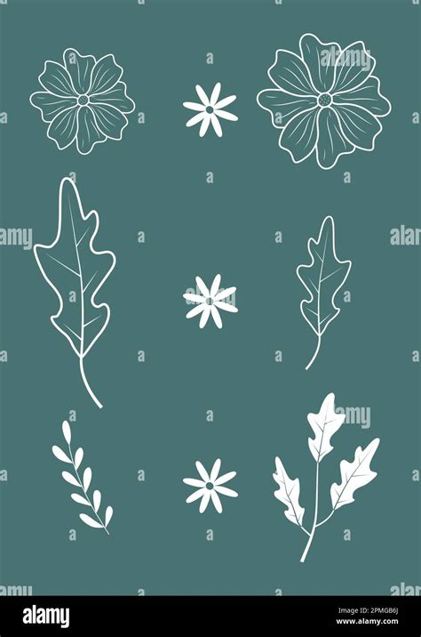 Abstract White Floral Design Vector Stock Vector Image And Art Alamy