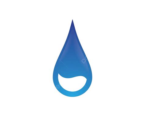 Water Drop Vector Icon Illustration Tech Raindrop Water Drop Vector