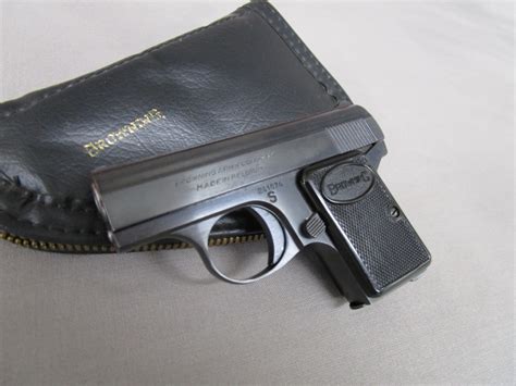 Baby Browning 25 Caliber Compact Lightweight Pistol Made In Belgium