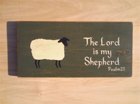 Sheep Psalm 23 Sign