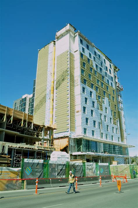 Cladding Installation Progressing For Calgarys Hilton Garden Inn