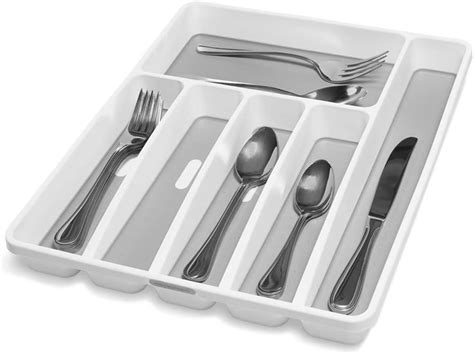 6 Comp Cutlery Tray Kitchen Knifespoonfork Drawer Organiser Insert