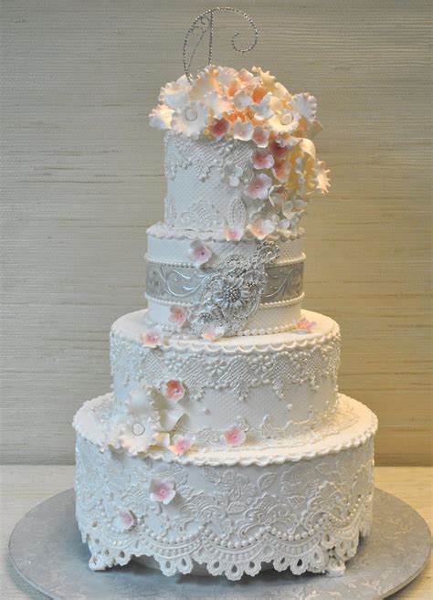 Vintage Lace Wedding Cake The Cake Zone Florida4 Flickr