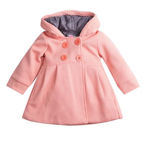 2017 Toddler Baby Girls Winter Warm Button Coat Hooded Outerwear Jacket