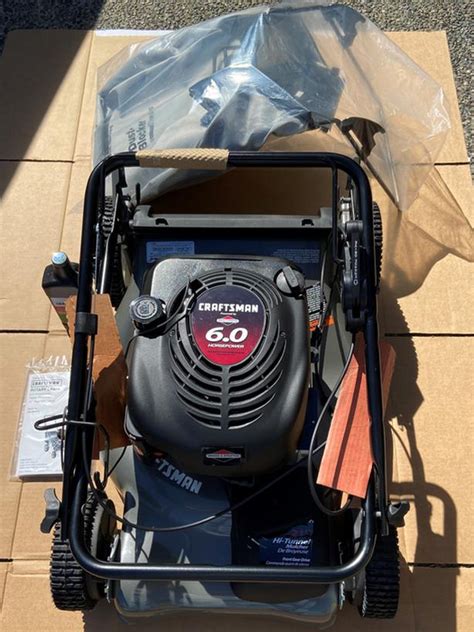 Gas Rotary Lawn Mower Brand New Craftsman 6hp Power Propelled