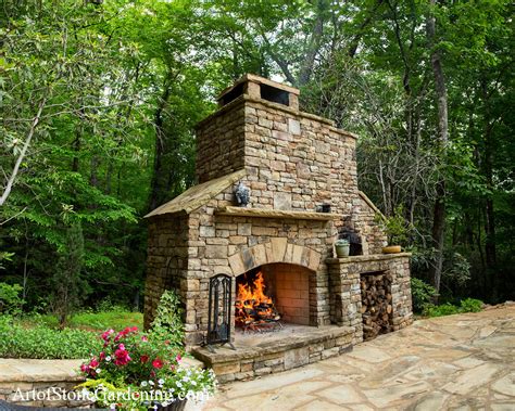 Outdoor Pizza Oven And Fireplace Art Of Stone Gardening