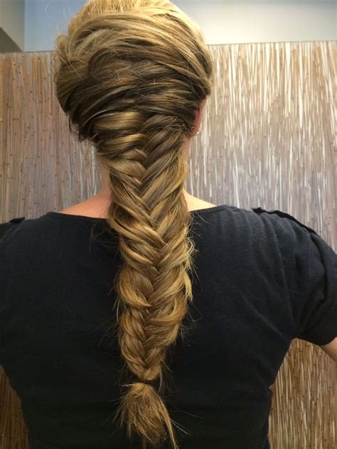 Fishtail braid with a twisted edge. Fishtail Braid | Fish tail braid, Hair makeup, Hair styles