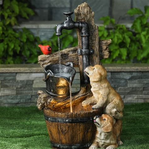 We use locally sourced, seasonal ingredients to create tuscan inspired dishes. Red Barrel Studio® Concrete Puppies and Water Pump Patio ...