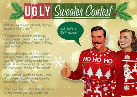 Ugly Sweater Contest Flyer Ecurrents