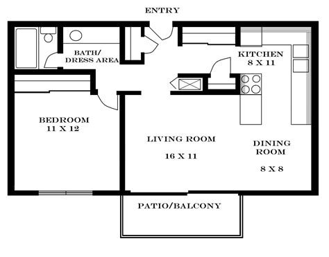 700 Sq Ft House Plans 1 Bedroom Unique 500 Sq Ft Apartment