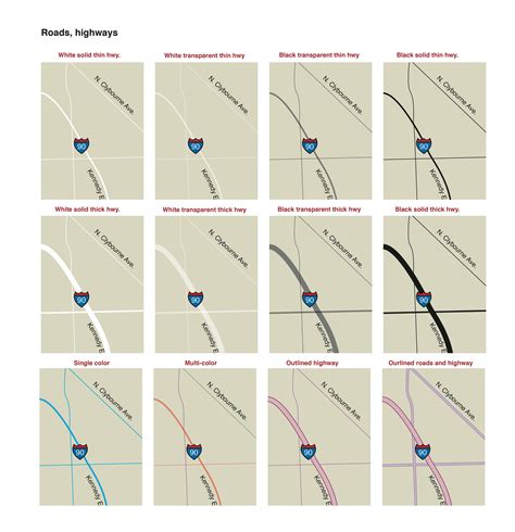 Example Images Of Good Roads For Maps Drawn In Illustrator Coursera