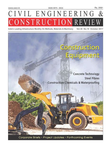 Civil Engineering And Construction Review October 2017 Magazine