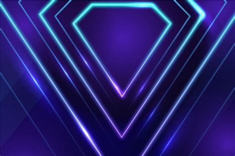 Premium Vector Abstract Neon Lights Background Theme