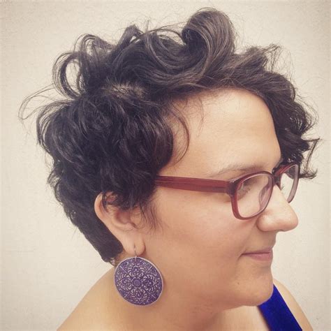 Curly Long Pixie Haircut by Ann Krause at Civello Salon on Belmont- Chicago | Longer pixie ...