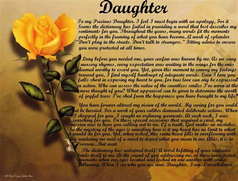 Father poems should always express appreciation. Mom and daughter Poems