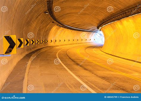 Light Tunnel And Pointing Curve In Stock Image Image Of Drivers