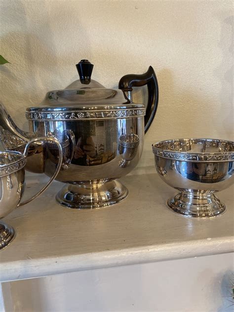 Vintage Silver Plated Epns Tea Set Viners Of Sheffield Made In England