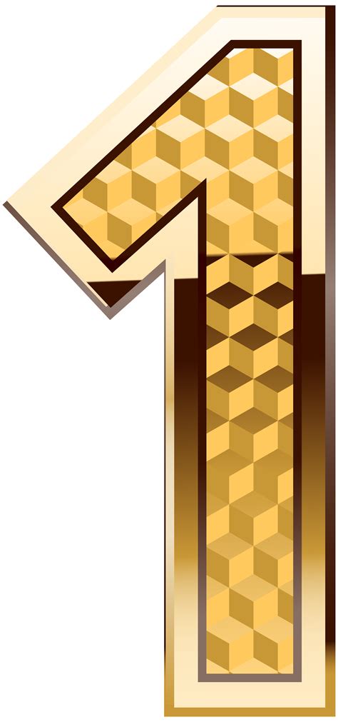 Gold Number One Png Clip Art Image Gallery Yopriceville High