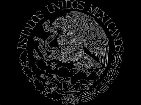 Vector Art Escudo De Mexico