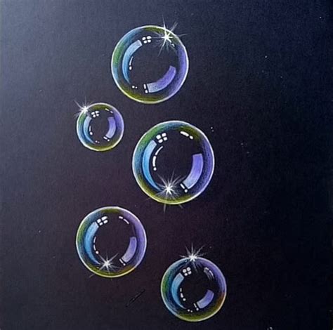 How To Draw Bubbles Easily For Beginners Bubble Drawing Black Paper