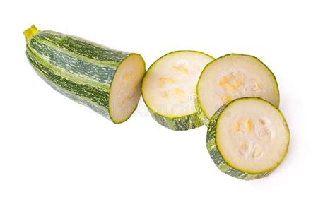 Fresh Zucchini Isolated Stock Photo Image Of Ripe Garden 142843786