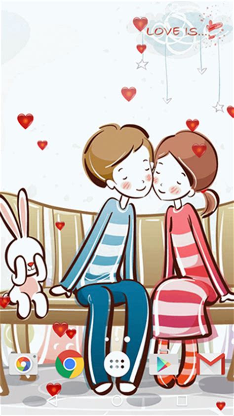 Descargar Cartoon Love Para Android Gratis El Fondo De Pantalla