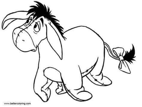 Eeyore Coloring Pages To Print Coloring Pages