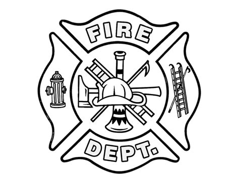 Fire Department Logo Transparent Black Transparent Png Stickpng